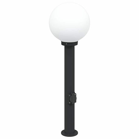 Lampa słupkowa Vidaxx z gniazdem 80 cm czarna IP44