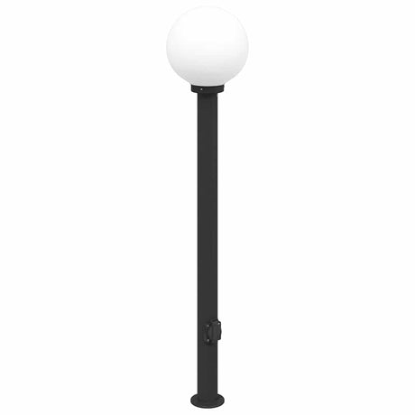 Lampa słupkowa Vidaxx z gniazdem 120 cm czarna IP44