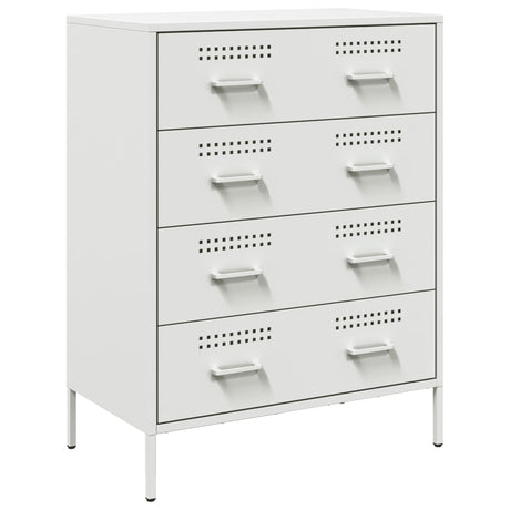 Vidaxl dressoir 68x39x89 cm staal wit