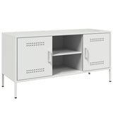 Vidaxl tv-meubel 100,5x39x50,5 cm staal wit