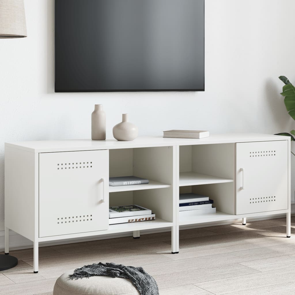 Vidaxl tv-meubelen 2 st 68x39x50,5 cm staal wit