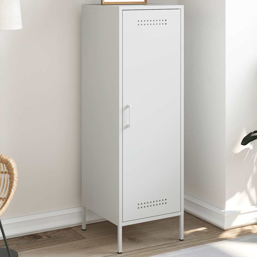 Vidaxl hoge kast 36x39x113 cm staal wit