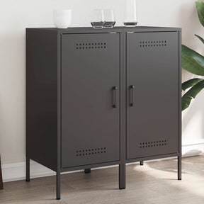 Vidaxl dressoirs 2 st 36x39x79 cm staal zwart