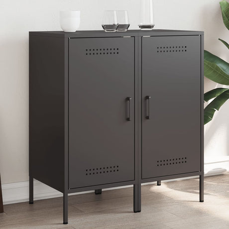 Vidaxl dressoirs 2 st 36x39x79 cm staal zwart