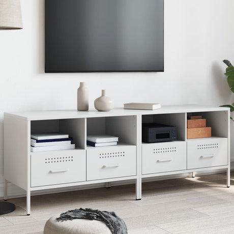 Vidaxl tv-meubelen 2 st 68x39x50,5 cm staal wit
