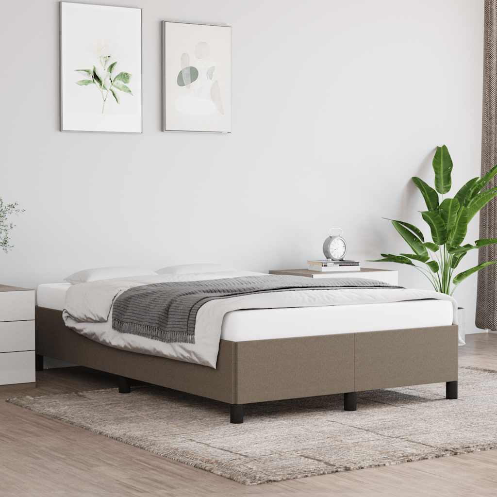Vidaxl bedframe zonder matras 120x190 cm stof taupe