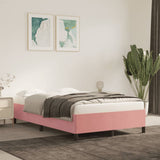 Vidaxl bedframe zonder matras 120x190 cm fluweel roze
