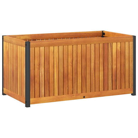 Doniczka Vidaxx 85x45x44 cm z litego drewna akacjowego i stali