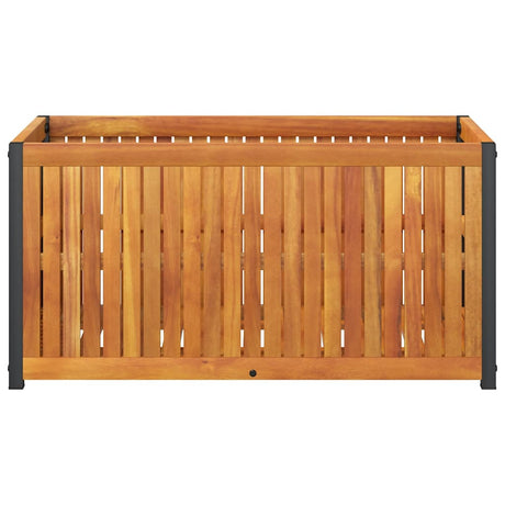 Doniczka Vidaxx 85x45x44 cm z litego drewna akacjowego i stali