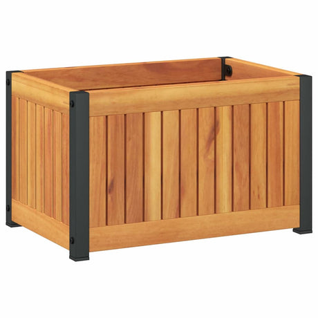 Donica Vidaxx 45x30x27,5 cm z litego drewna akacjowego i stali