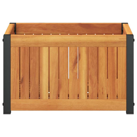 Donica Vidaxx 45x30x27,5 cm z litego drewna akacjowego i stali