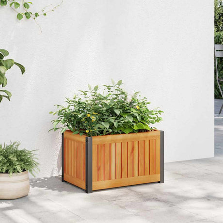 Donica Vidaxx 45x30x27,5 cm z litego drewna akacjowego i stali