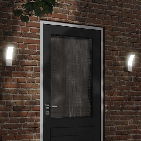 VidaXL zewnętrzne kinkiety 2 szt. LED z odlewu aluminiowego, białe