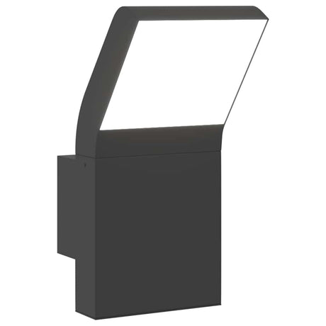 Zewnętrzny kinkiet VidaXL LED z odlewu aluminiowego w kolorze czarnym