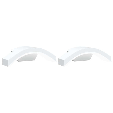 VidaXL zewnętrzne kinkiety 2 szt. LED z odlewu aluminiowego, białe