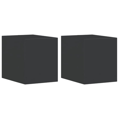 Zewnętrzne kinkiety VidaXL, 2 szt., odlew aluminiowy w kolorze czarnym