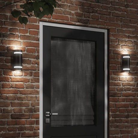 Zewnętrzny kinkiet Vidaxx z odlewu aluminiowego w kolorze czarnym