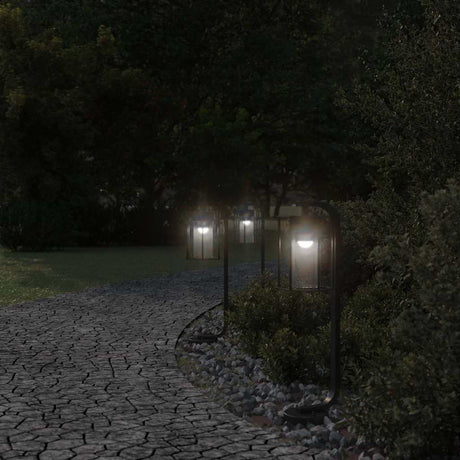 Zewnętrzna lampa podłogowa Vidaxx 3 szt. 60 cm stal nierdzewna czarna