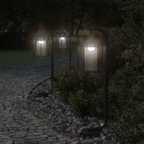 Zewnętrzna lampa podłogowa Vidaxx 3 szt. 60 cm stal nierdzewna czarna