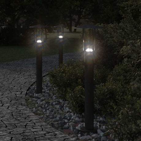 Zewnętrzna lampa podłogowa Vidaxx 60 cm stal nierdzewna czarna