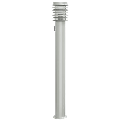 Zewnętrzna lampa podłogowa Vidaxx z oprawką 110 cm stal nierdzewna srebrna