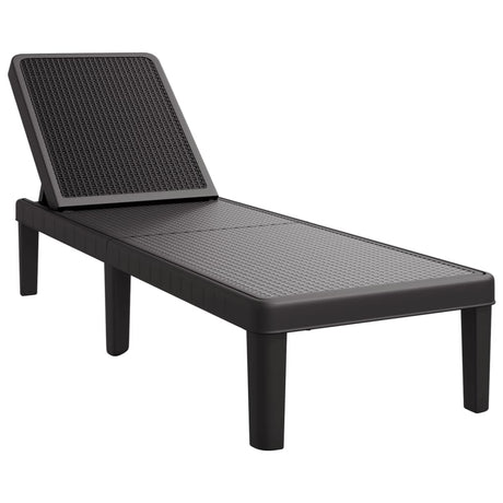 Vidaxl ligbed in 4 standen verstelbaar 155,5x57x28 cm polypropeen