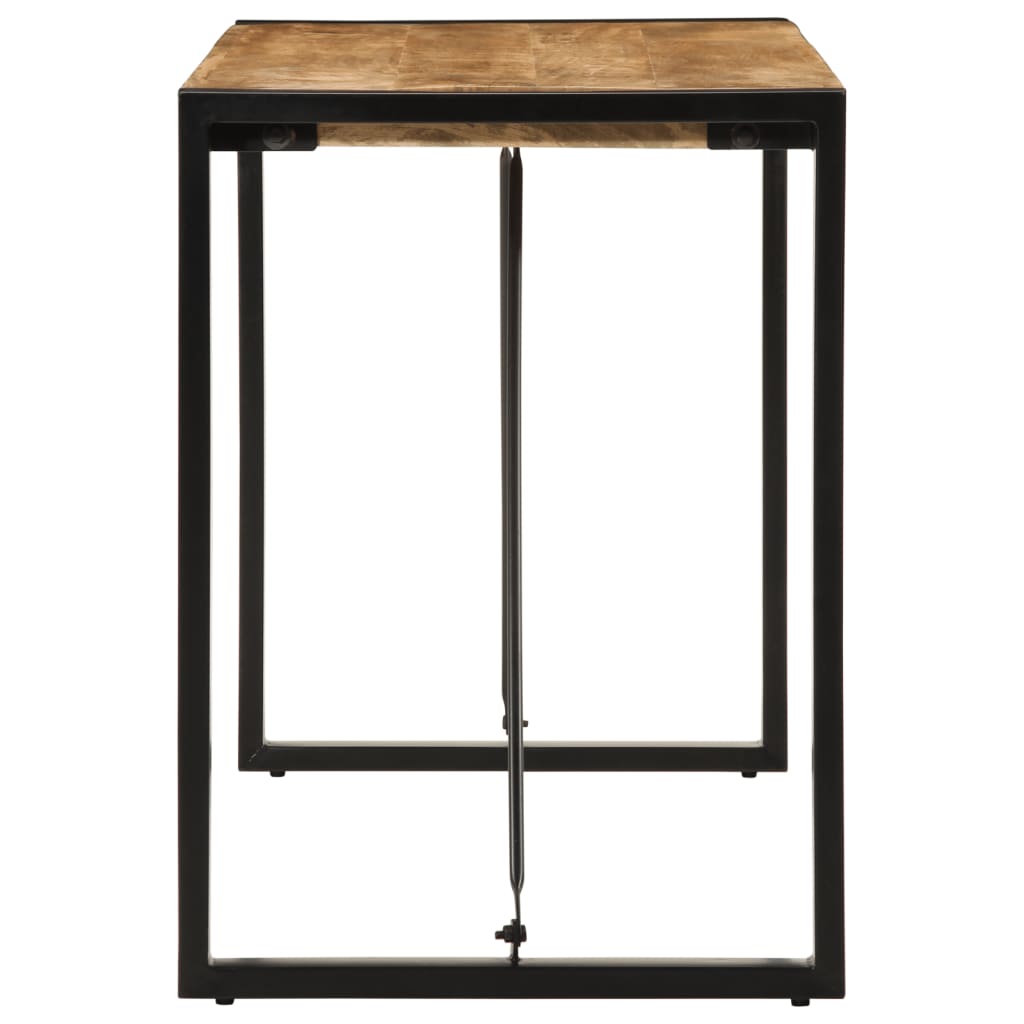 Vidaxl eettafel 120x55x76 cm massief ruw mangohout