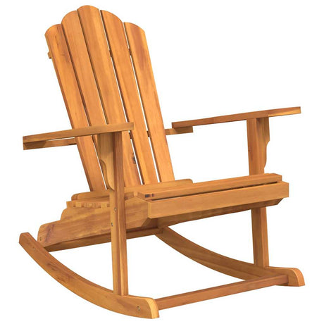 Vidaxl schommelstoel adirondack massief teakhout