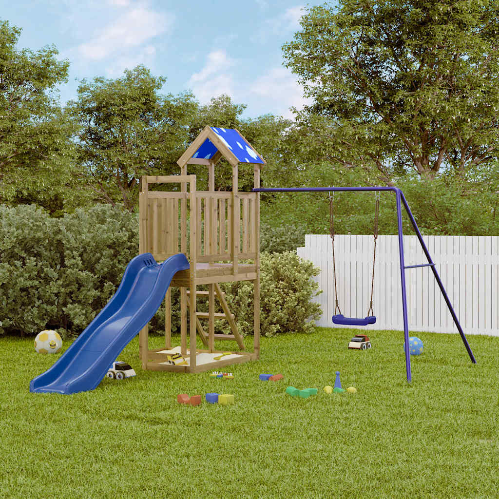 Impregnowane drewno sosnowe VidaXL Playhouse