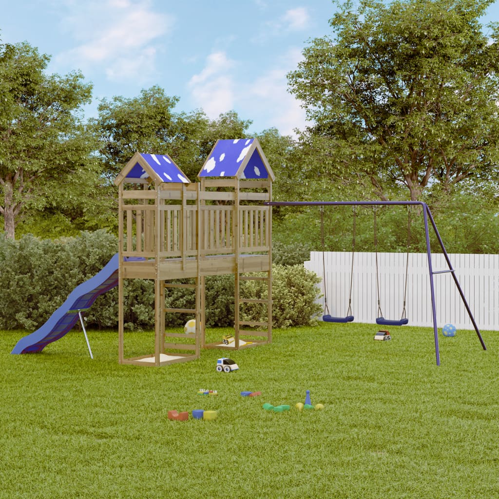 Impregnowane drewno sosnowe VidaXL Playhouse