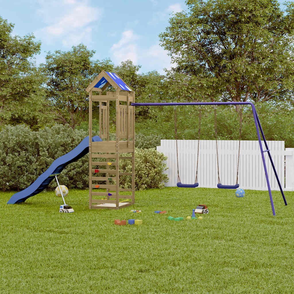 Impregnowane drewno sosnowe VidaXL Playhouse