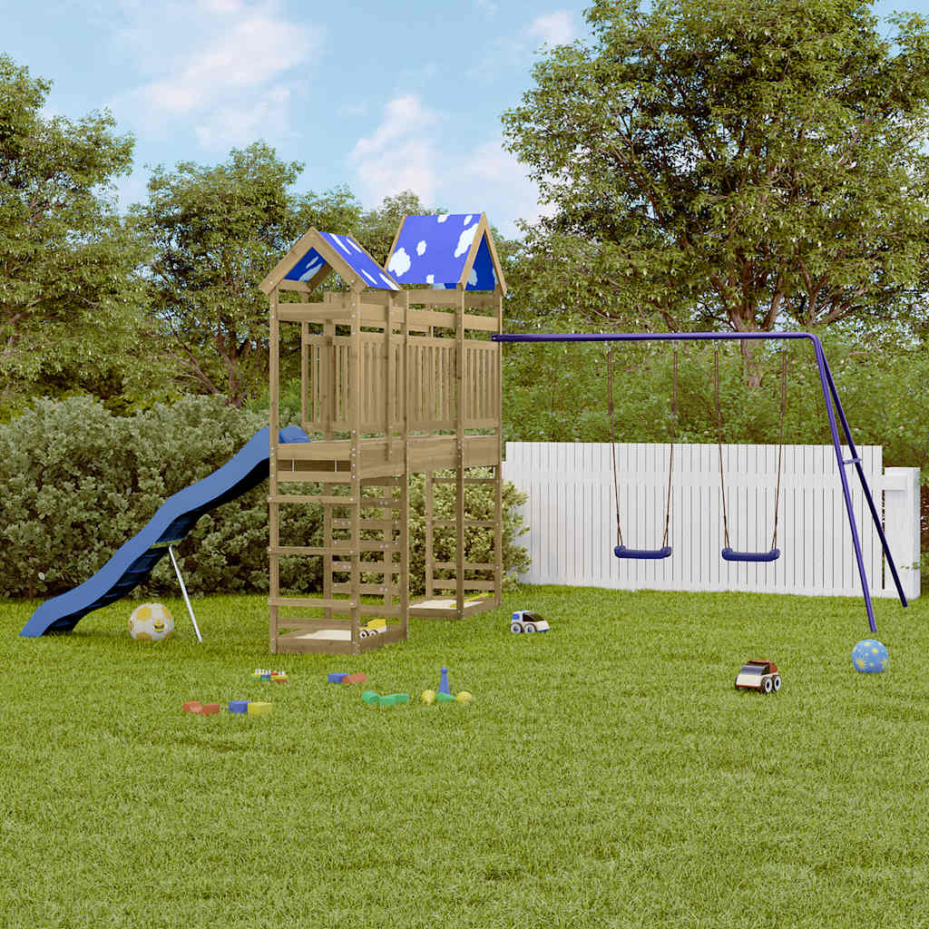Impregnowane drewno sosnowe VidaXL Playhouse