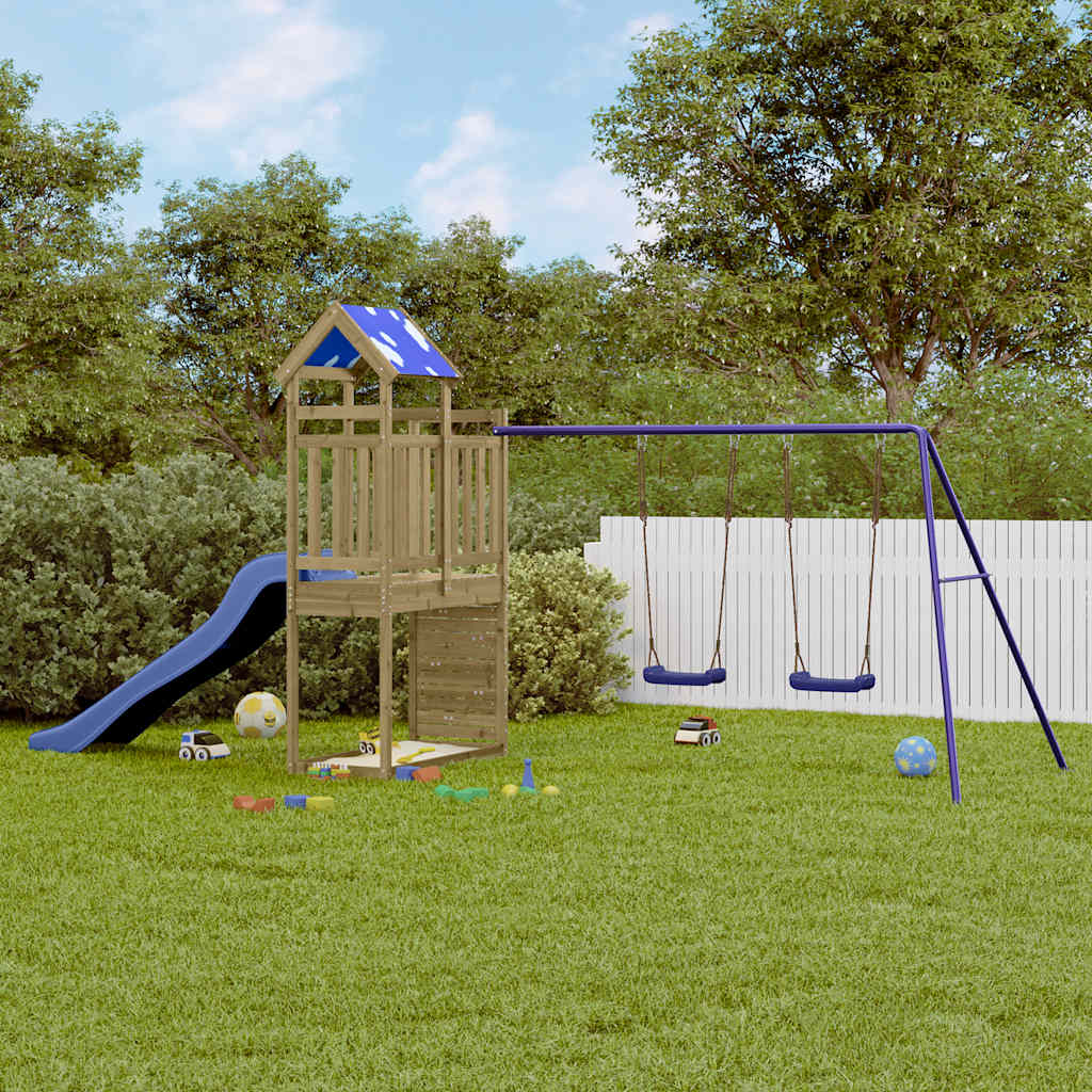 Impregnowane drewno sosnowe VidaXL Playhouse