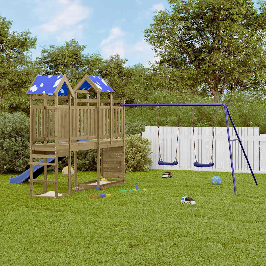 Impregnowane drewno sosnowe VidaXL Playhouse