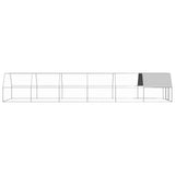 VidaXL Kurnik 3x12x2 m, stal ocynkowana