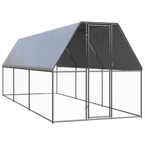 VidaXL Kurnik 2x6x2 m, stal ocynkowana