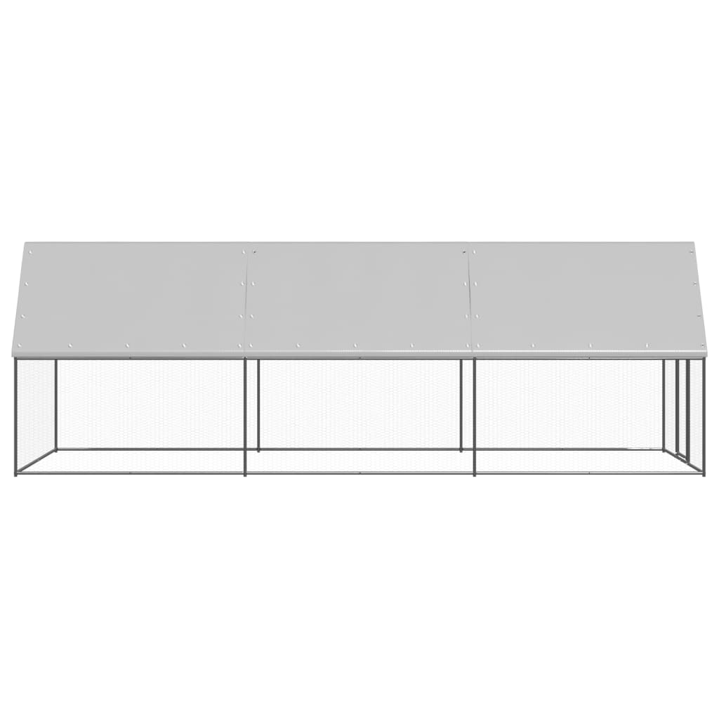 VidaXL Kurnik 2x6x2 m, stal ocynkowana