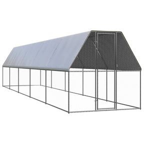 VidaXL Kurnik 2x10x2 m, stal ocynkowana