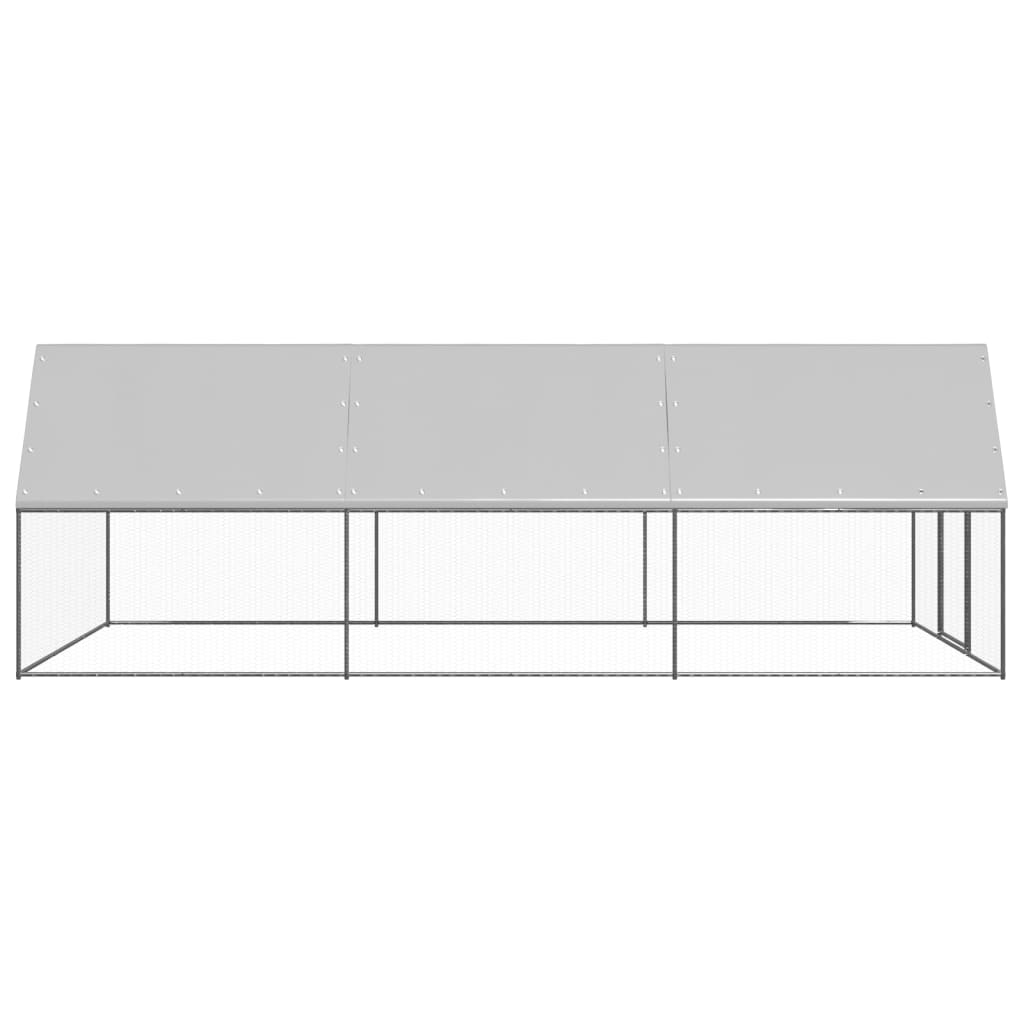VidaXL Kurnik 3x6x2 m, stal ocynkowana