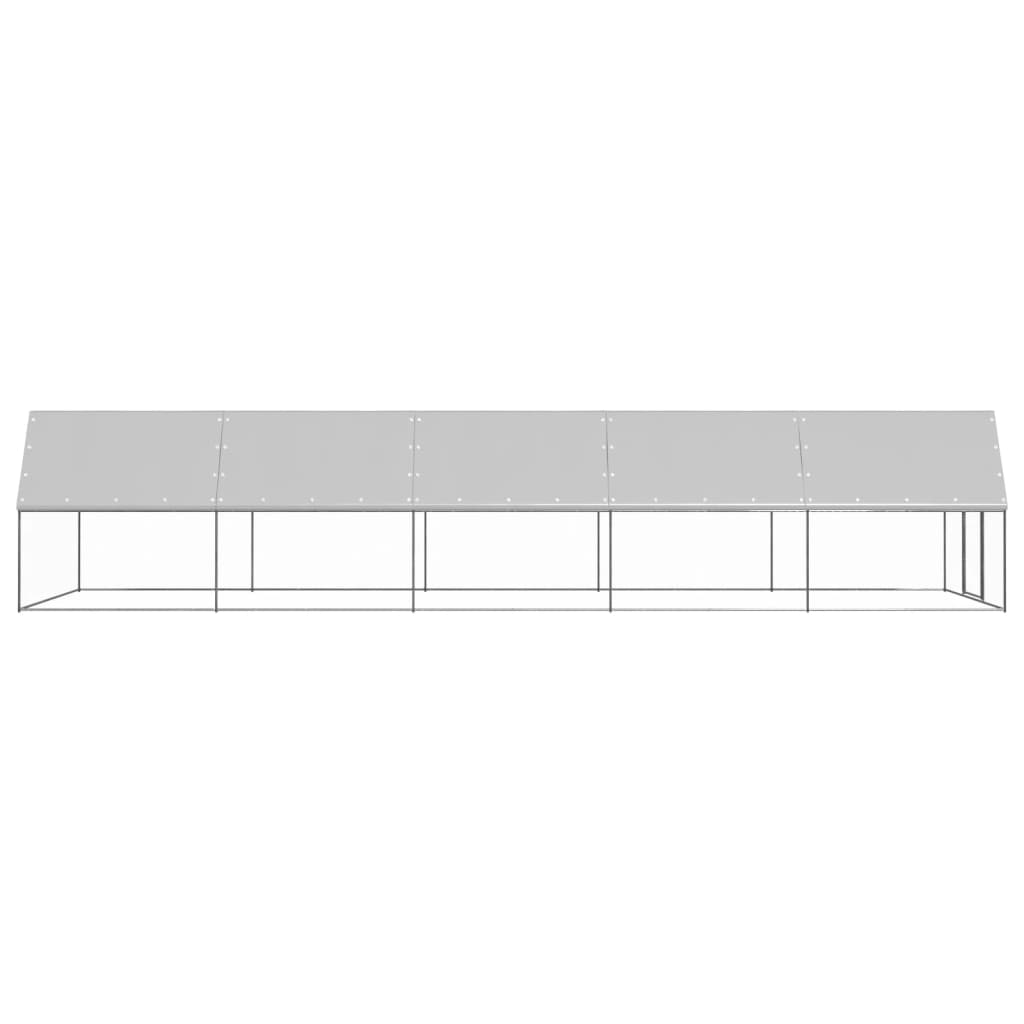 VidaXL Kurnik 3x10x2 m, stal ocynkowana