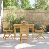 Vidaxl opklapbare stoelen, 4 stuks, 43x54x88 cm, bamboe