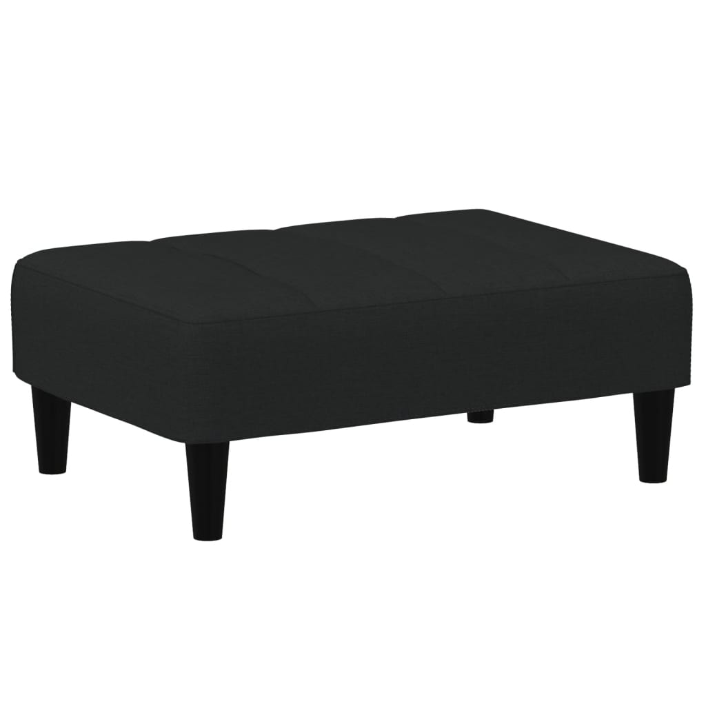 Vidaxl voetenbank 77x55x31 cm fluweel zwart