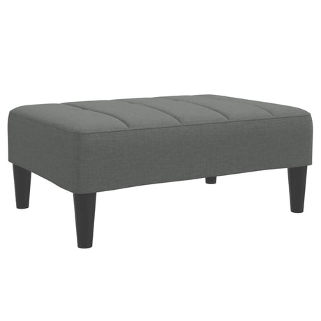 Vidaxl voetenbank 77x55x31 cm stof donkergrijs