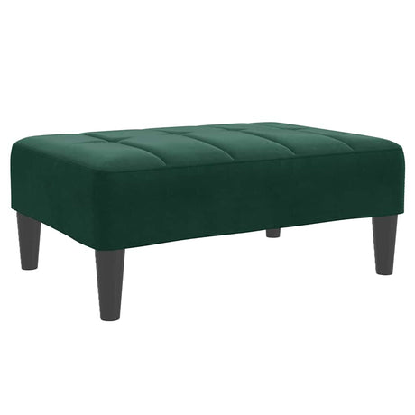 Vidaxl voetenbank 77x55x31 cm fluweel donkergroen