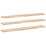 Vidaxl wandschappen 3 st zwevend 120x20x2 cm onbehandeld acaciahout