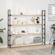 Vidaxl wandschappen 3 st zwevend 120x20x2 cm onbehandeld acaciahout