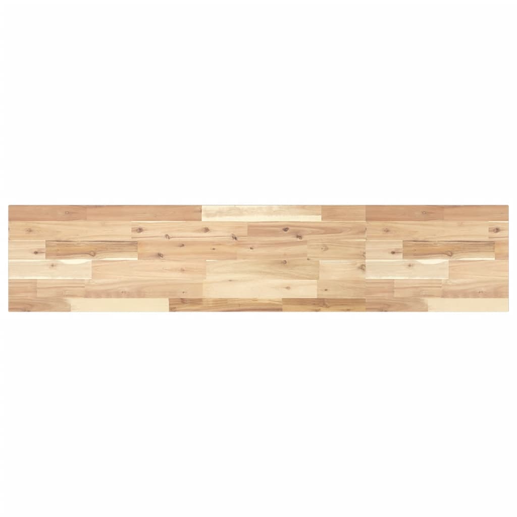 Vidaxl wandschap zwevend 120x30x2 cm onbehandeld massief acaciahout