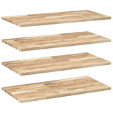 Vidaxl wandschappen 4 st zwevend 100x40x2 cm onbehandeld acaciahout