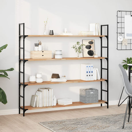 Vidaxl wandschappen 2 st zwevend olieafwerking 160x20x2 cm acaciahout