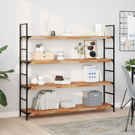 Vidaxl wandschap zwevend olieafwerking 140x30x4 cm massief acaciahout